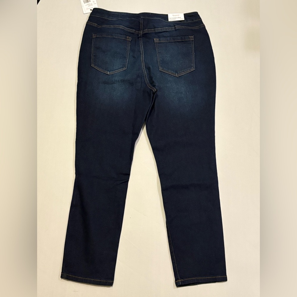 NWT Skinnygirl ‘The Skinny’ Crop Pull-On Mid-Rise Stretch Jeans Size 12T - Picture 6 of 6